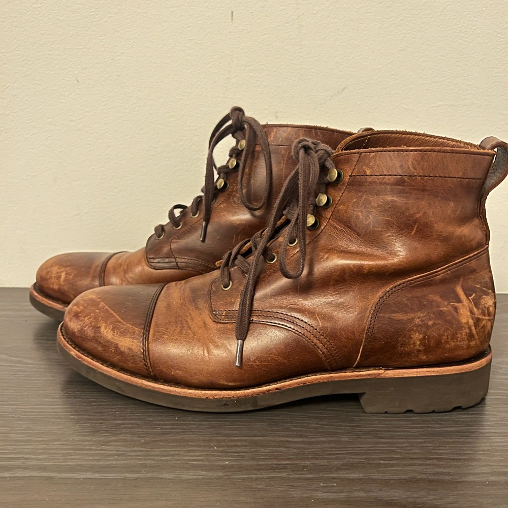 J. Crew - Leather Field Boots (Sz: 8)